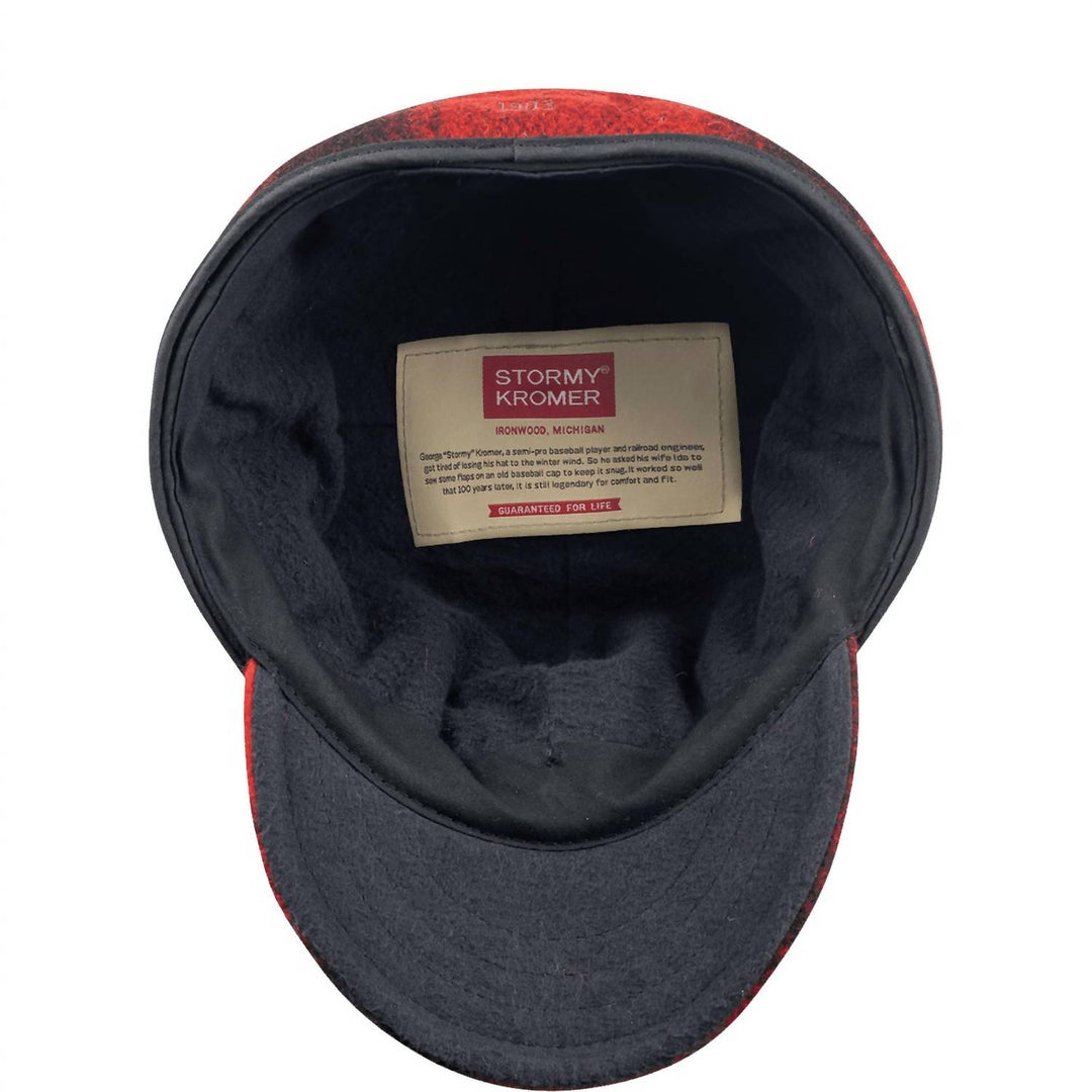 men's original sidekick cap in red & black buffalo plaid