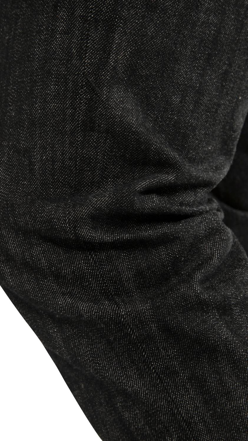 japanese denim slim jeans in black