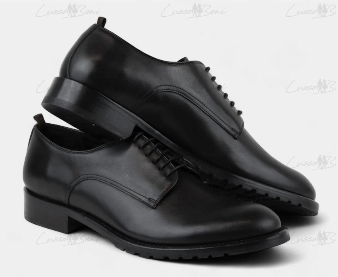 men's democritus leather shoes in black