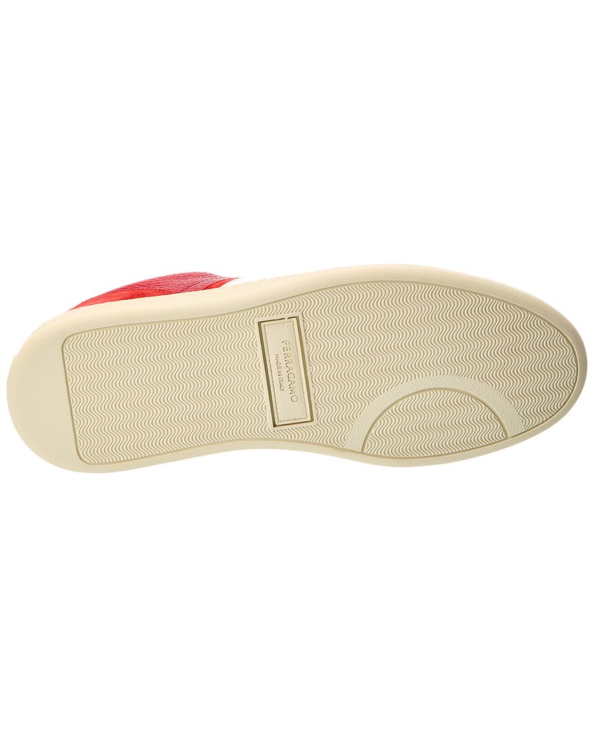 ferragamo leather sneaker