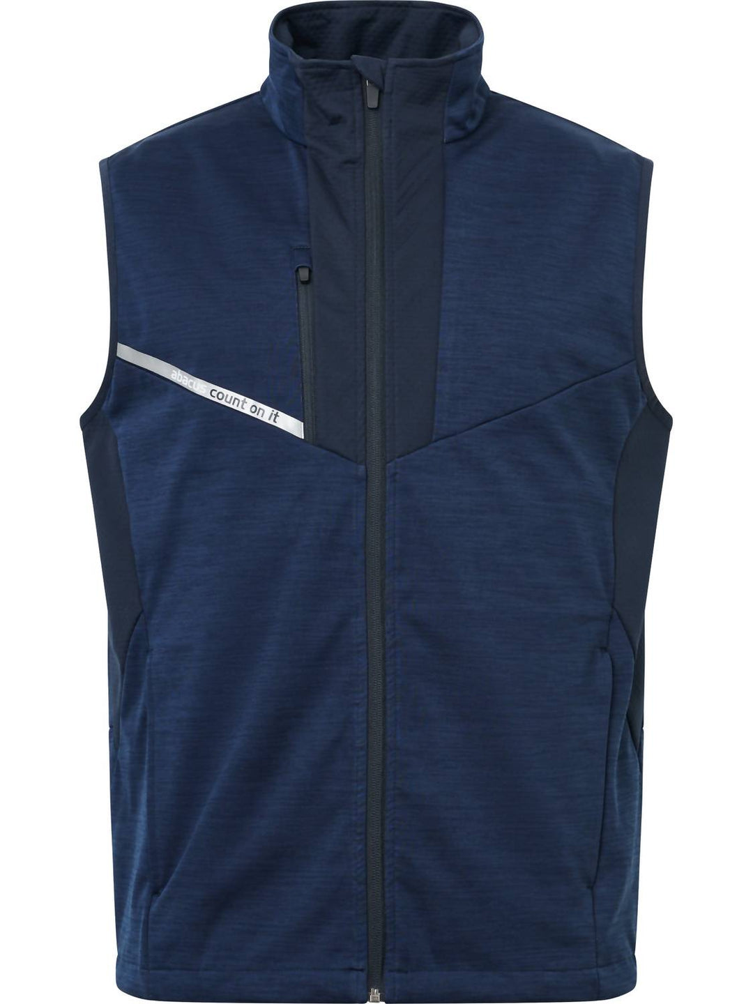 ardfin softshell mock neck golf vest in navy
