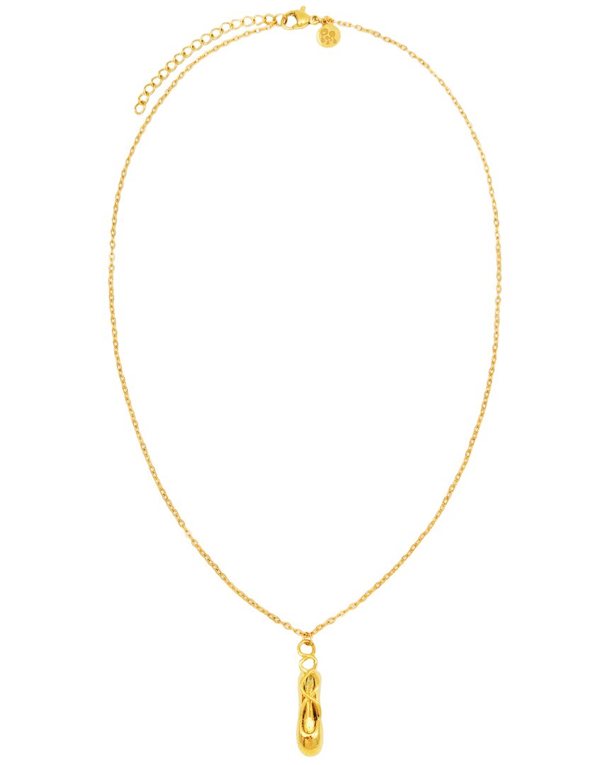 18k plated stainless steel pendant charm necklace