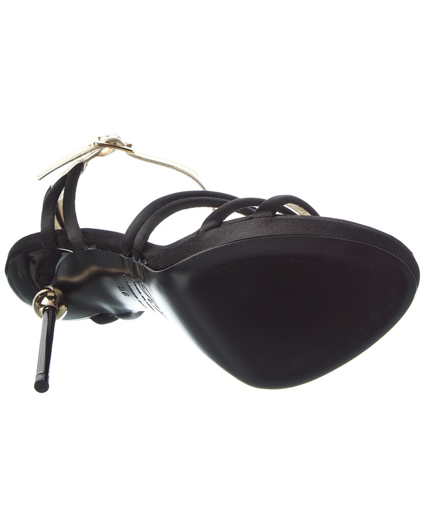satin & patent sandal
