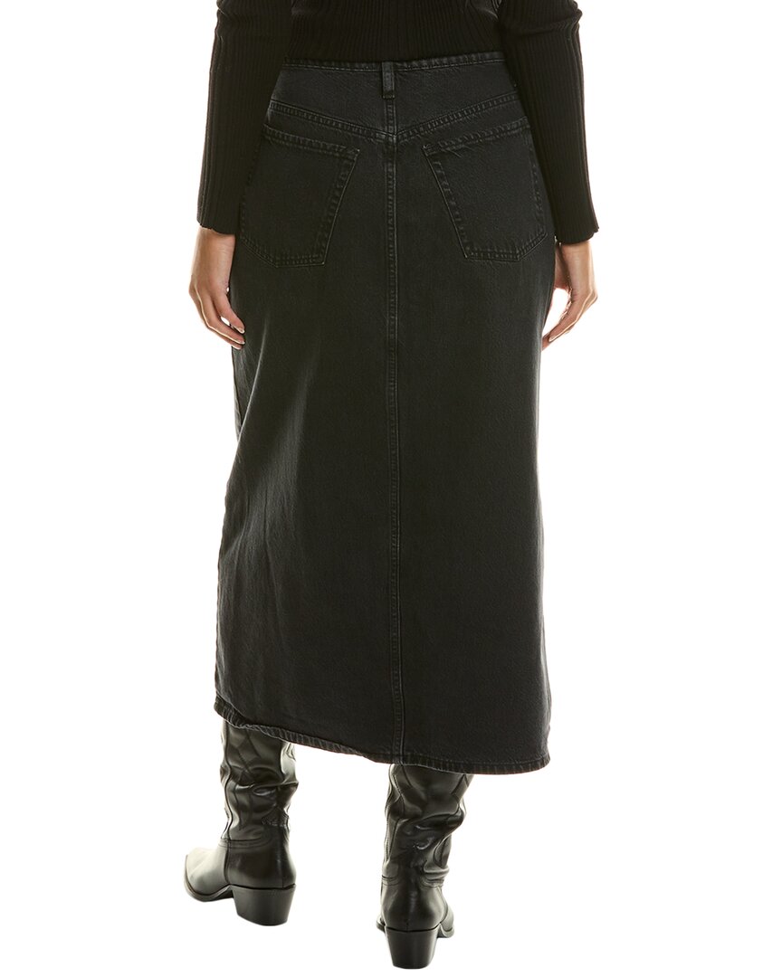 the angled seam midaxi skirt