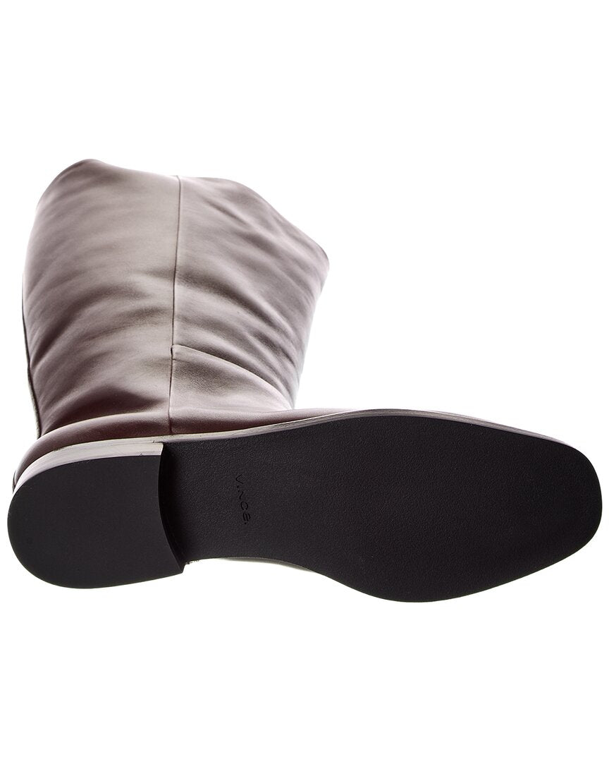 martell wide calf leather boot