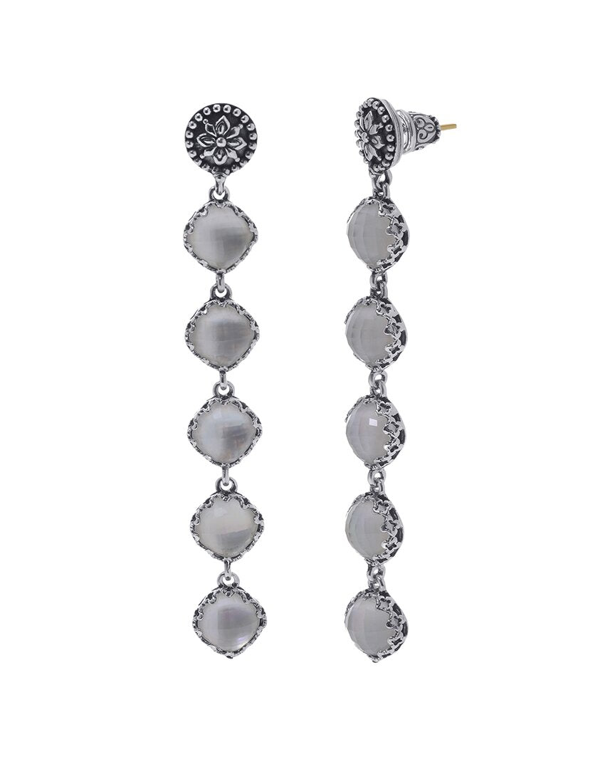 silver pearl earrings