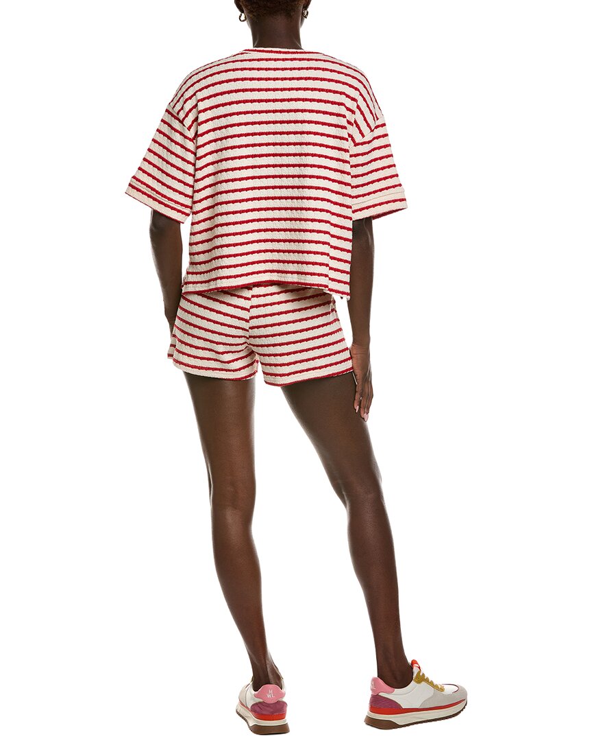 2pc striped tee shirt & short set