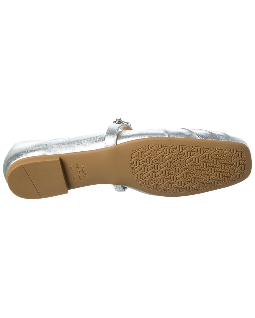 justina leather mary jane ballet flat