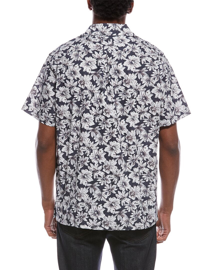vintage floral camp shirt
