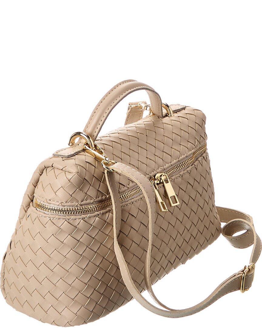 quinn hand-woven leather crossbody