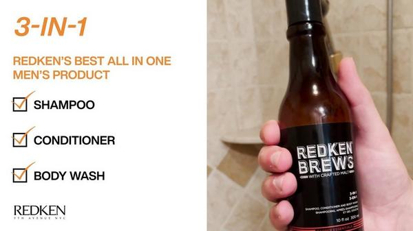 Brews 3-In-1 Shampoo, Conditioner and Body Wash