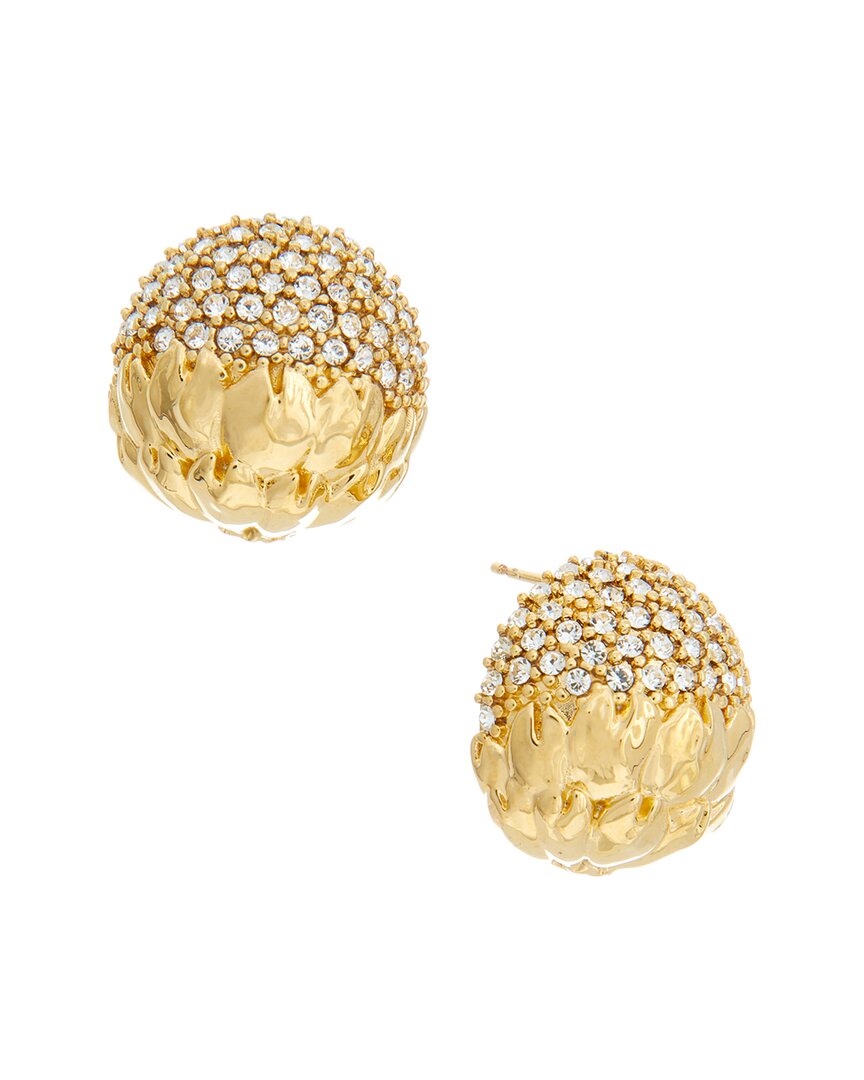 artichoke with pave stud earrings