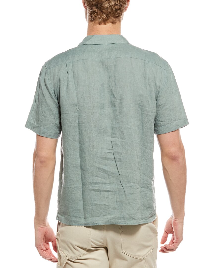 linen pintuck camp shirt
