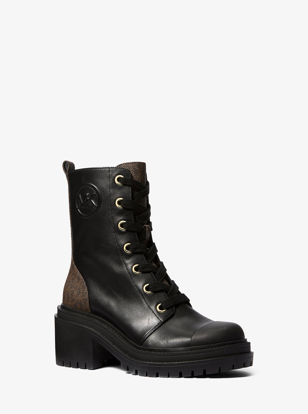 hanley leather and signature logo trim boot