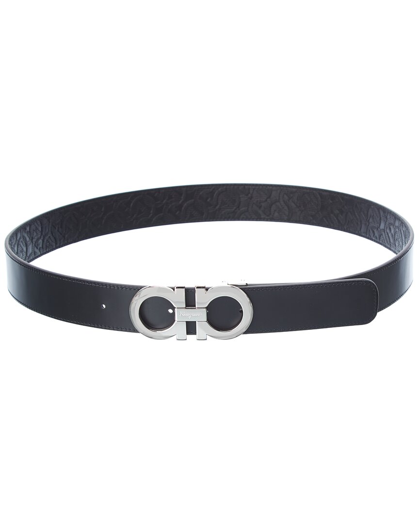 ferragamo reversible & adjustable leather belt