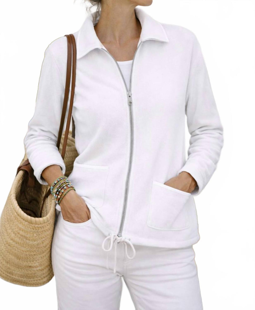 the cortina jacket in white