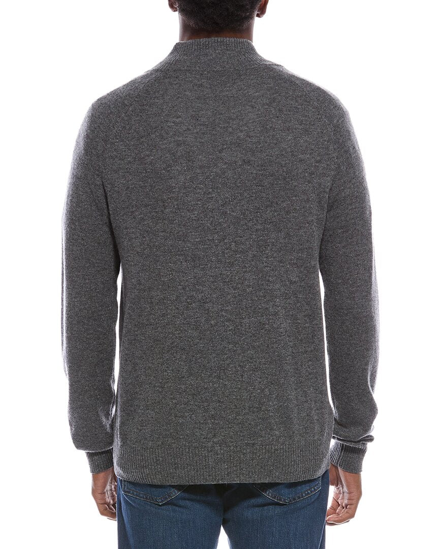 raglan wool & cashmere-blend 1/4-zip sweater