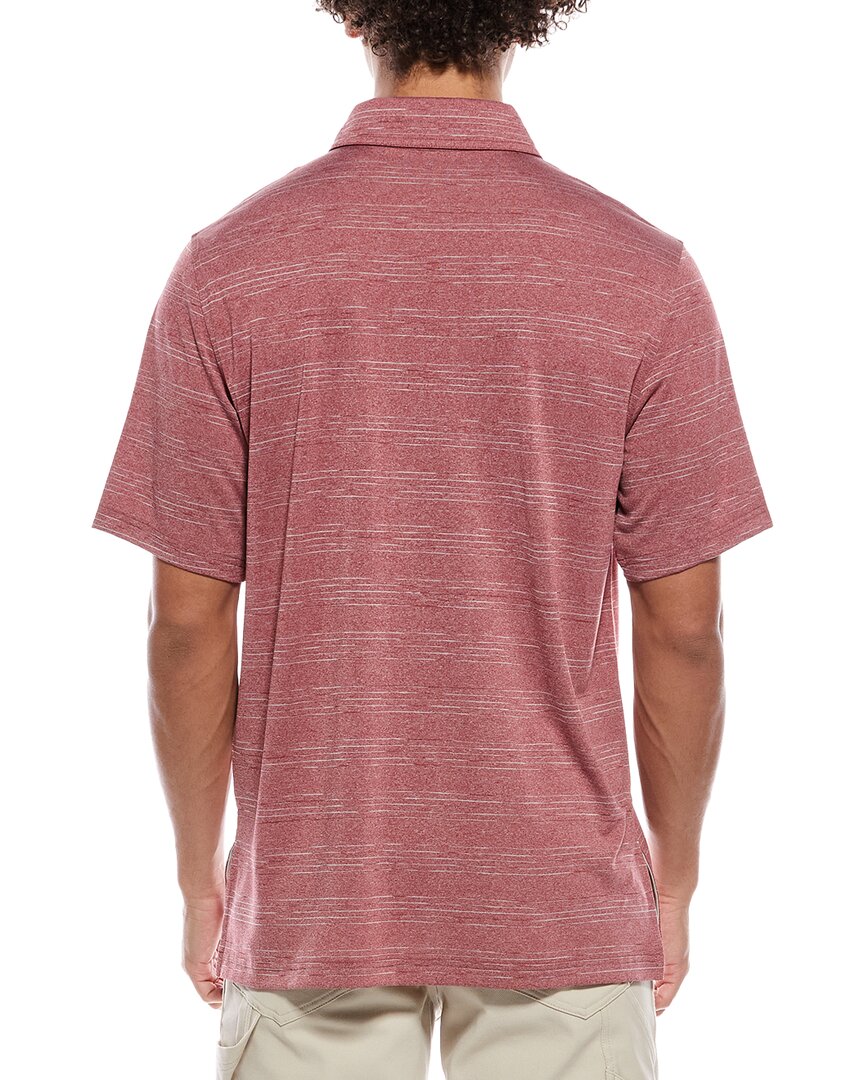 broken space dye polo shirt