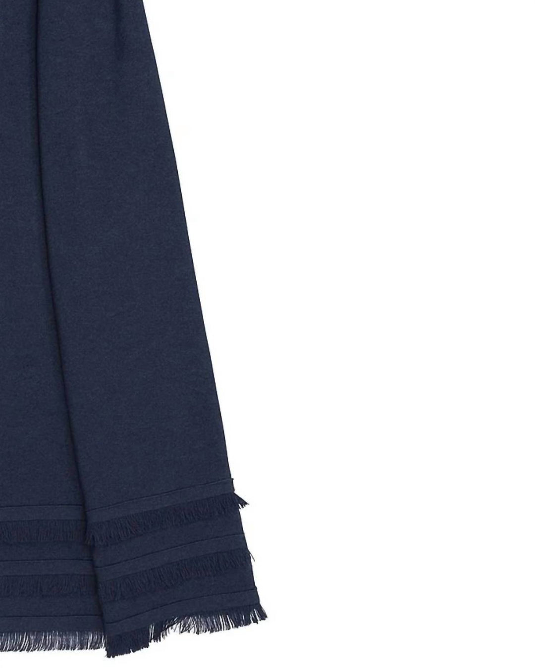 women's rovella fringe scarf in indigo