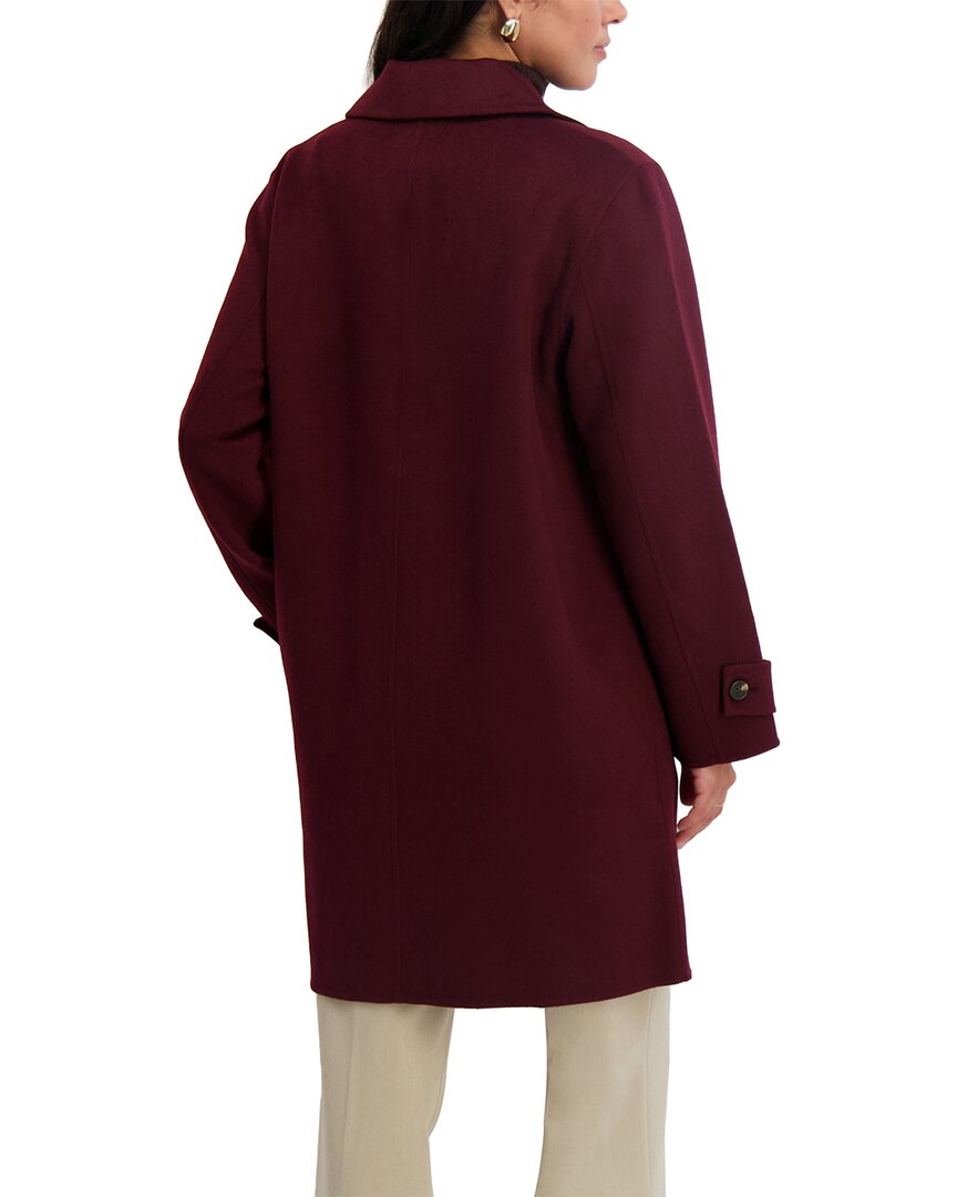 mari long wool-blend coat
