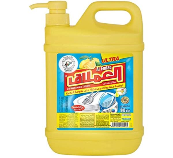 Al Emlaq Dishwashing Liquid Lemon 1.8 kg
