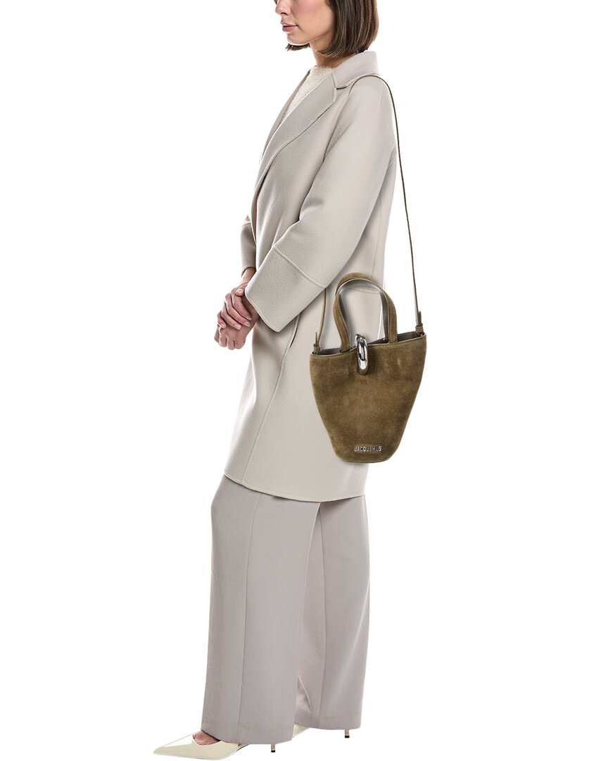 the bambola small suede bucket bag