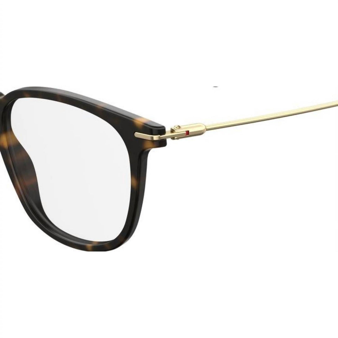 unisex 156/v 086 145 eyeglasses in tortoise with red and gold temples