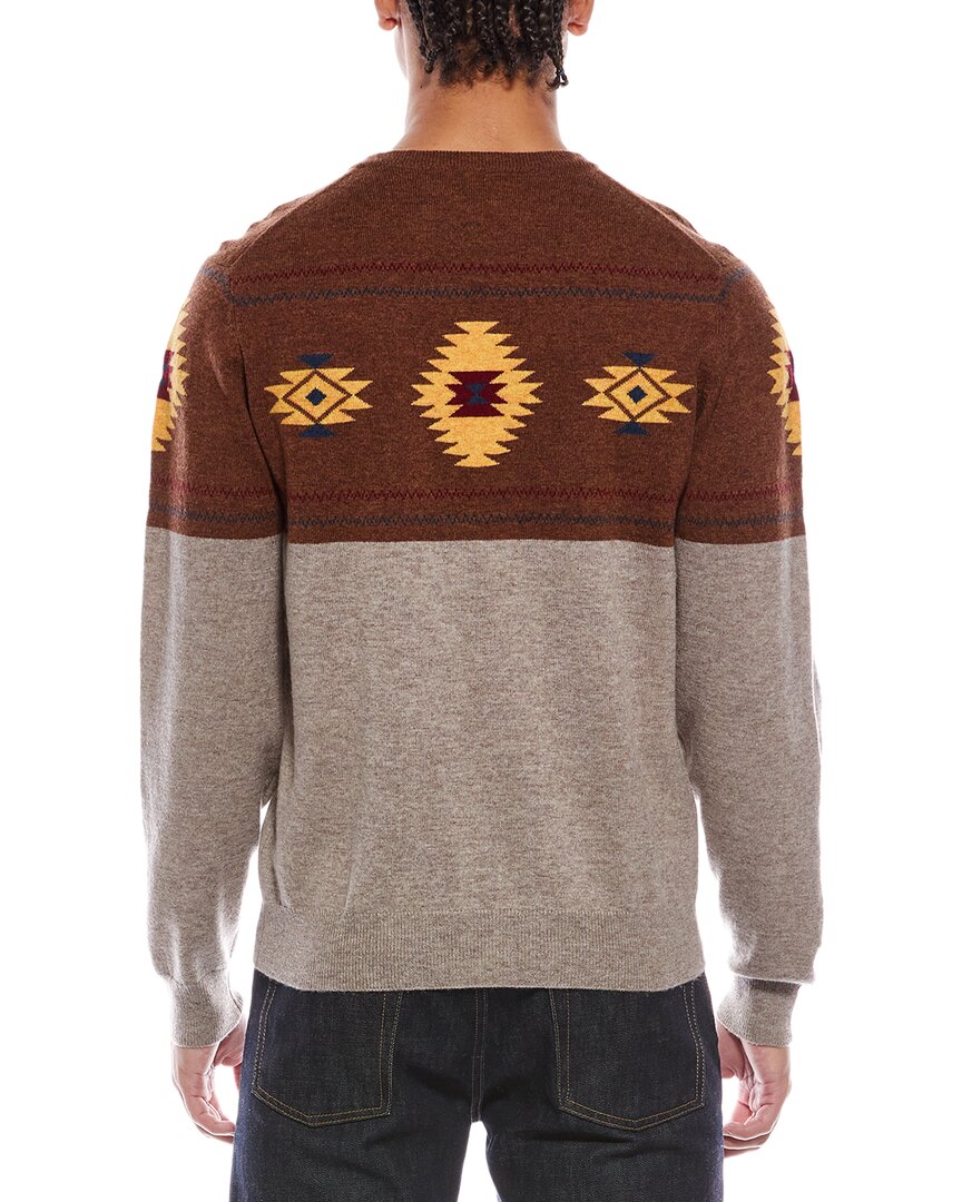 navajo wool & cashmere-blend crewneck sweater