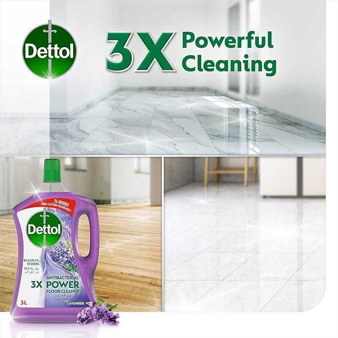 Dettol Antibacterial Floor Cleaner Lavender 3 ltr