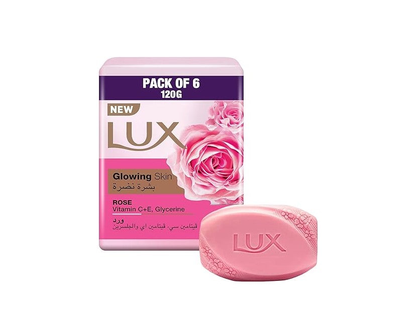 Lux Bar Soap Pack 120 gm x 6 pcs