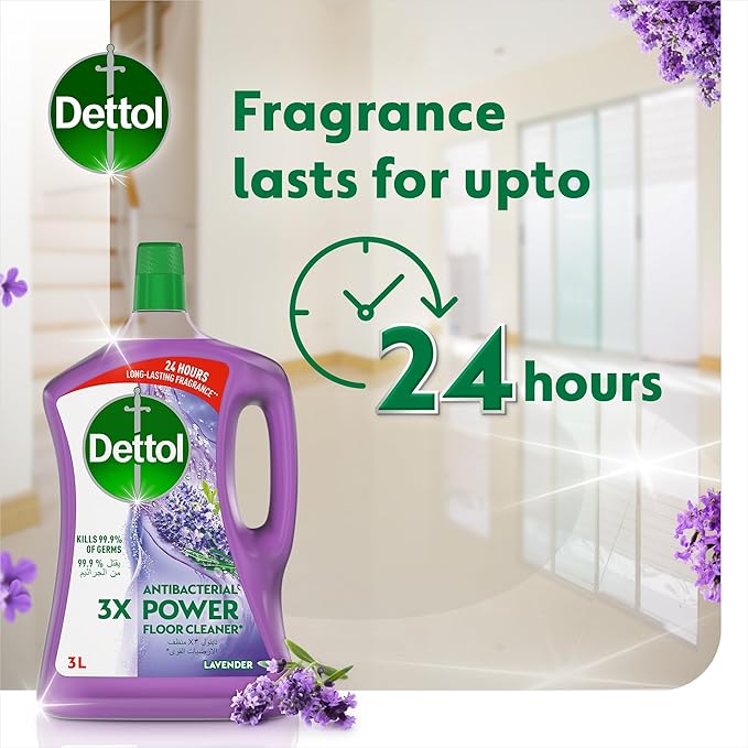 Dettol Antibacterial Floor Cleaner Lavender 3 ltr