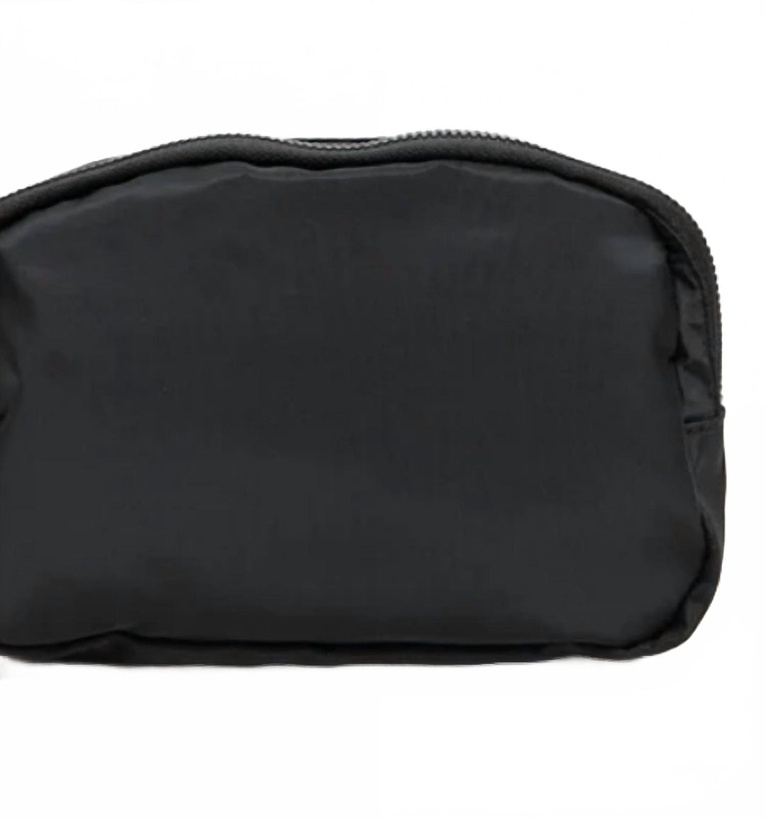 women's fashion sling crossbody belt bag in black