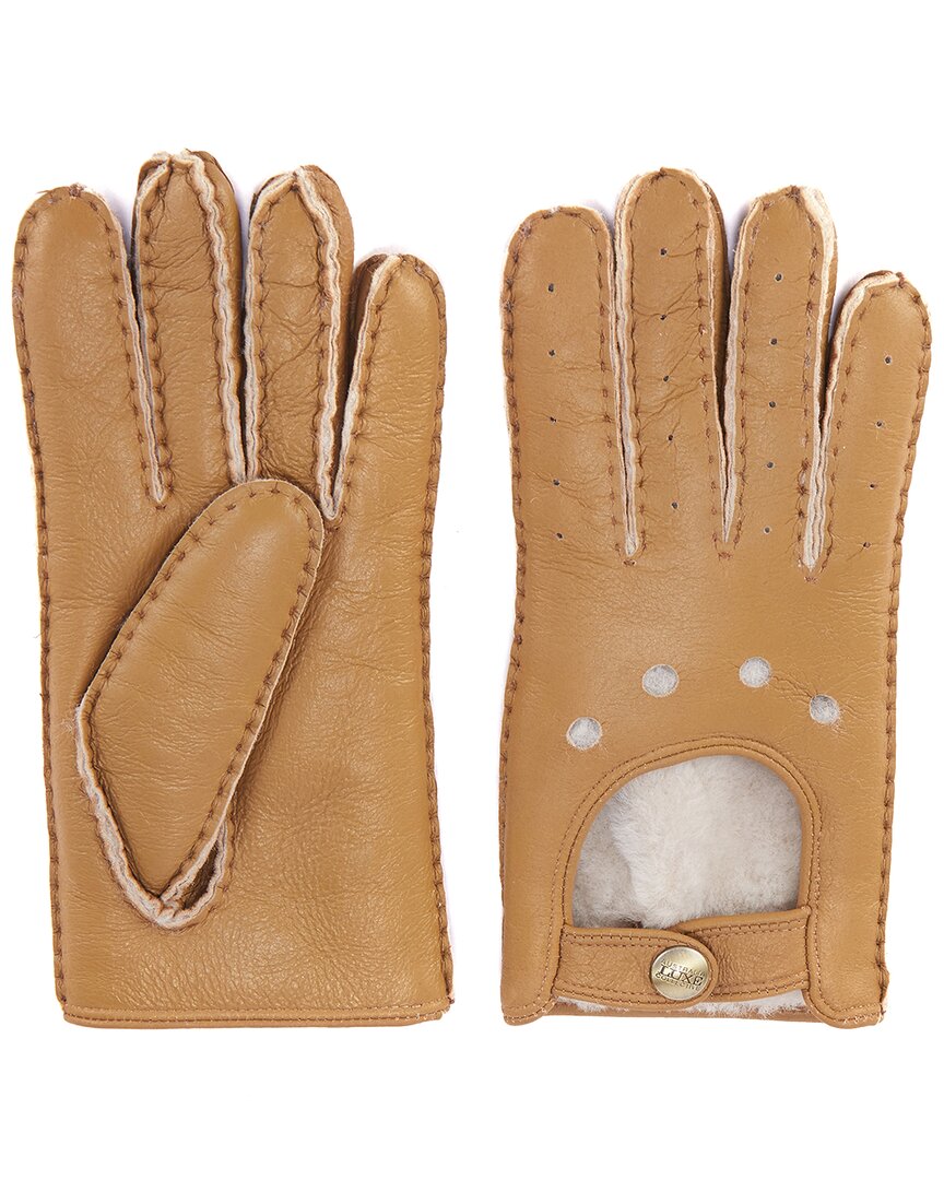 sheepskin moto gloves