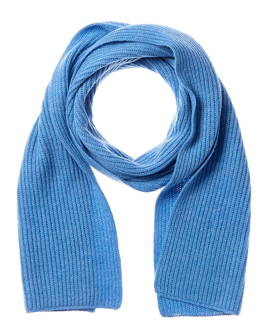 collection ribbed wool & cashmere-blend scarf