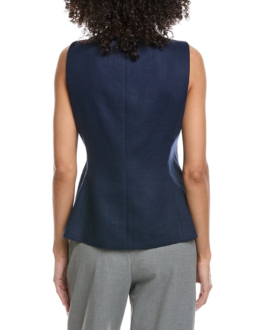 cutaway linen vest