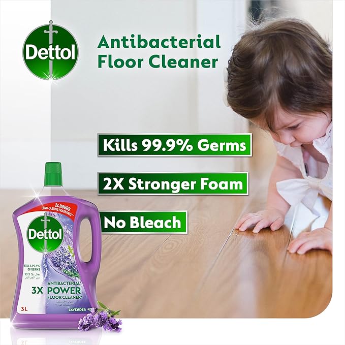 Dettol Antibacterial Floor Cleaner Lavender 3 ltr
