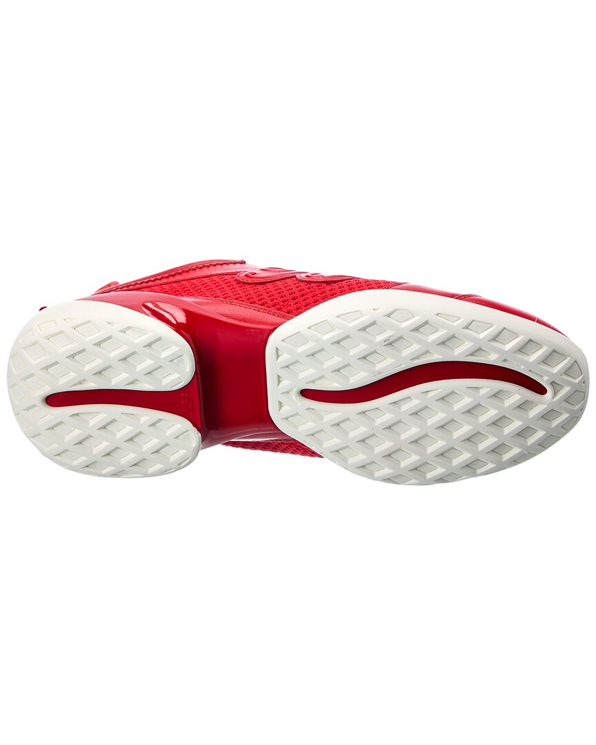 viv match leather & mesh sneaker