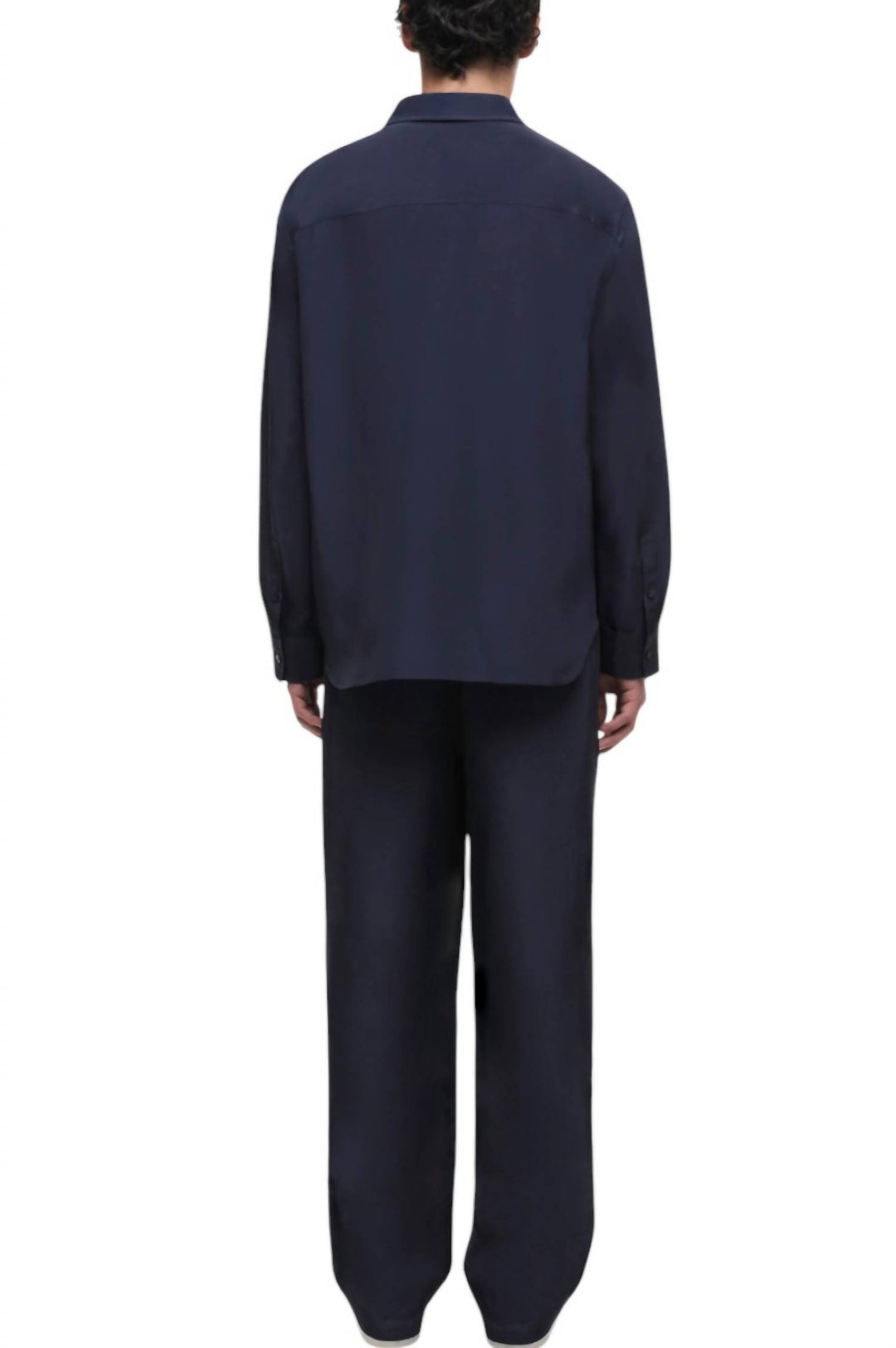 niall relaxed fluid shirt in midnight