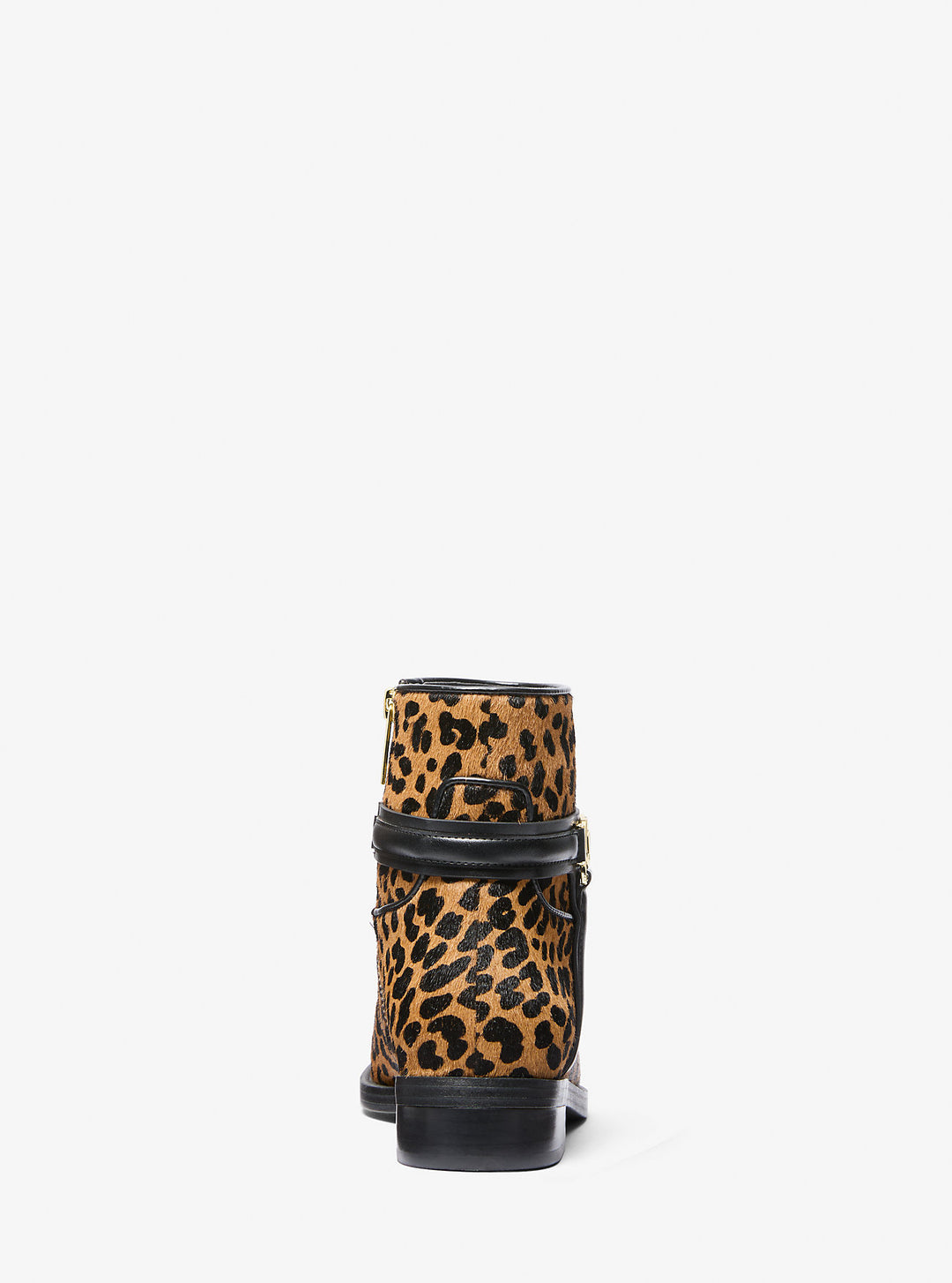 mindy leopard print calf hair boot