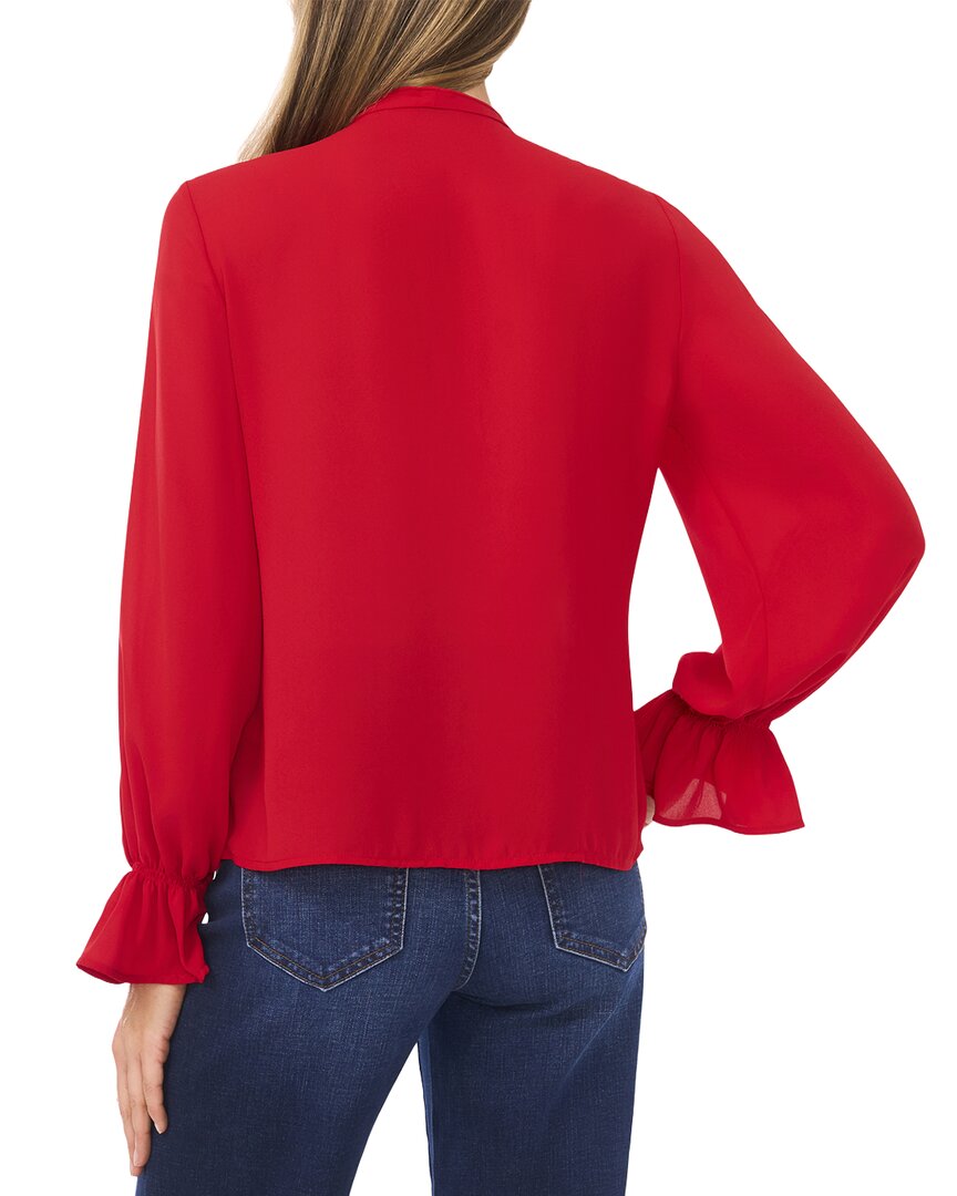 button down ruffle top