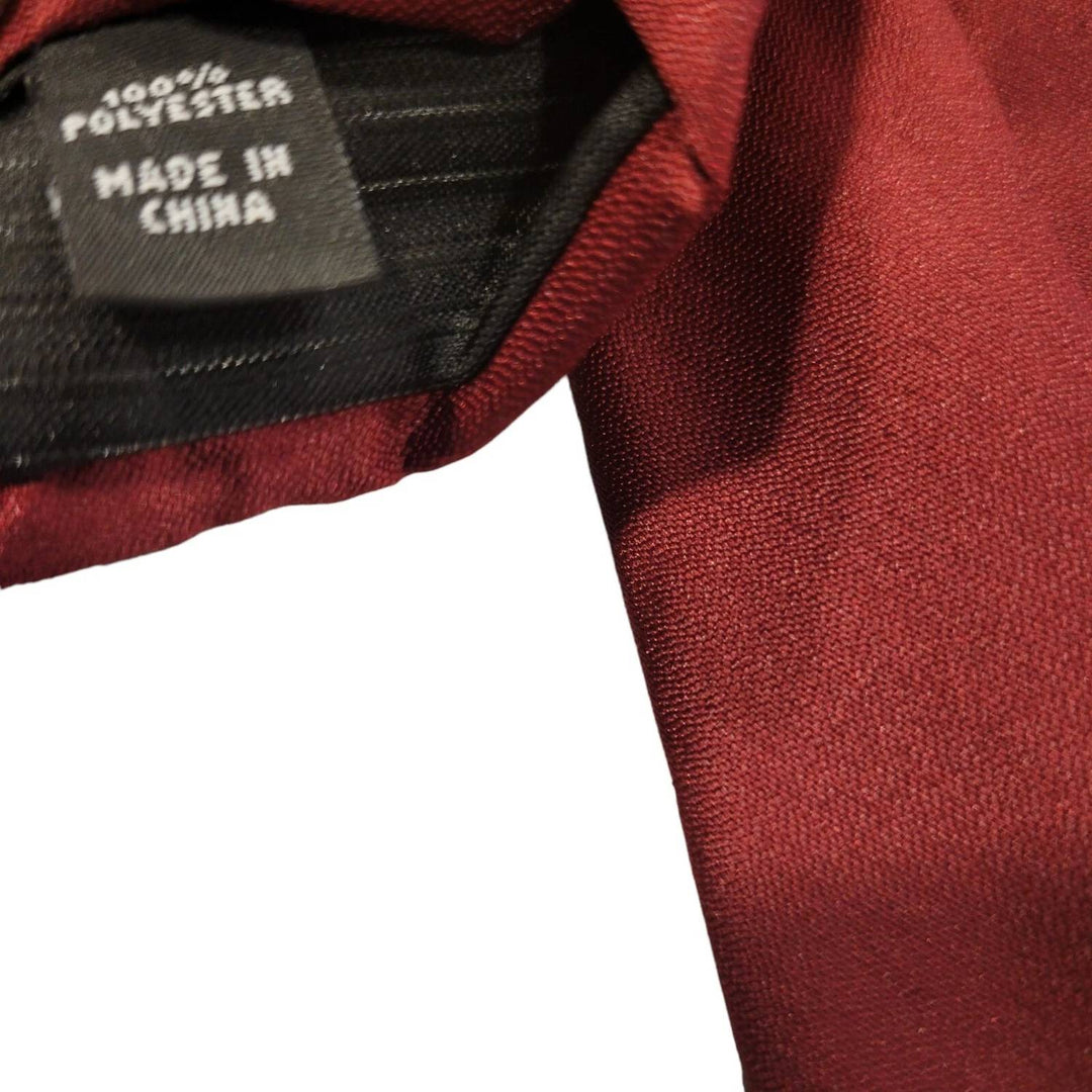men's designer tie in burgundy