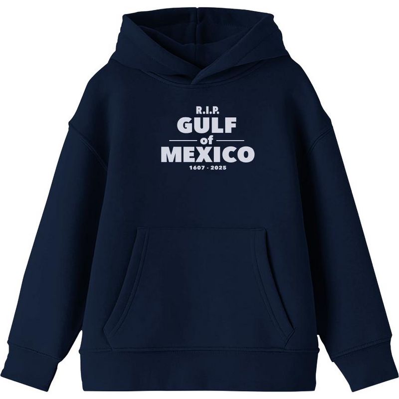 RIP Gulf of Mexico 1607-2025 Youth Long Sleee Hoodie