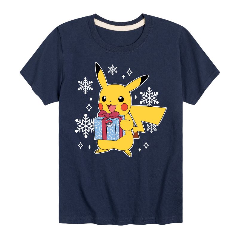 Boys' - Pokémon - Pika Presents Short Sleeve Graphic T-Shirt