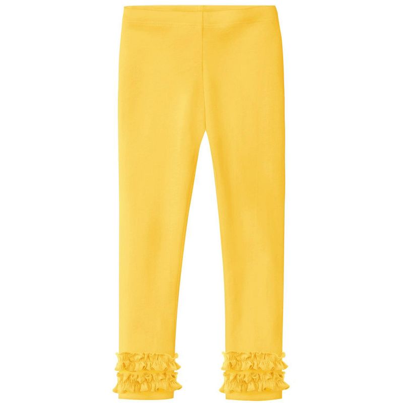 City Threads USA-Made Girls Soft Cotton Ruffle Leggings