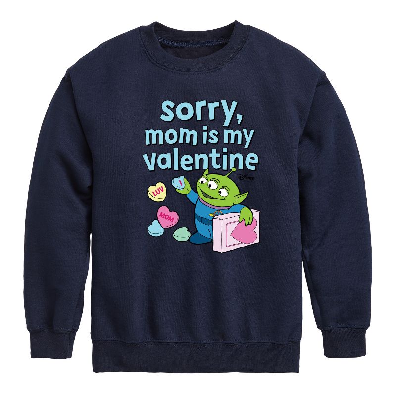 سويت شيرت صوف بأكمام طويلة مطبوع عليه عبارة "Sorry Mom My Valentine" للأولاد - Toy Story -