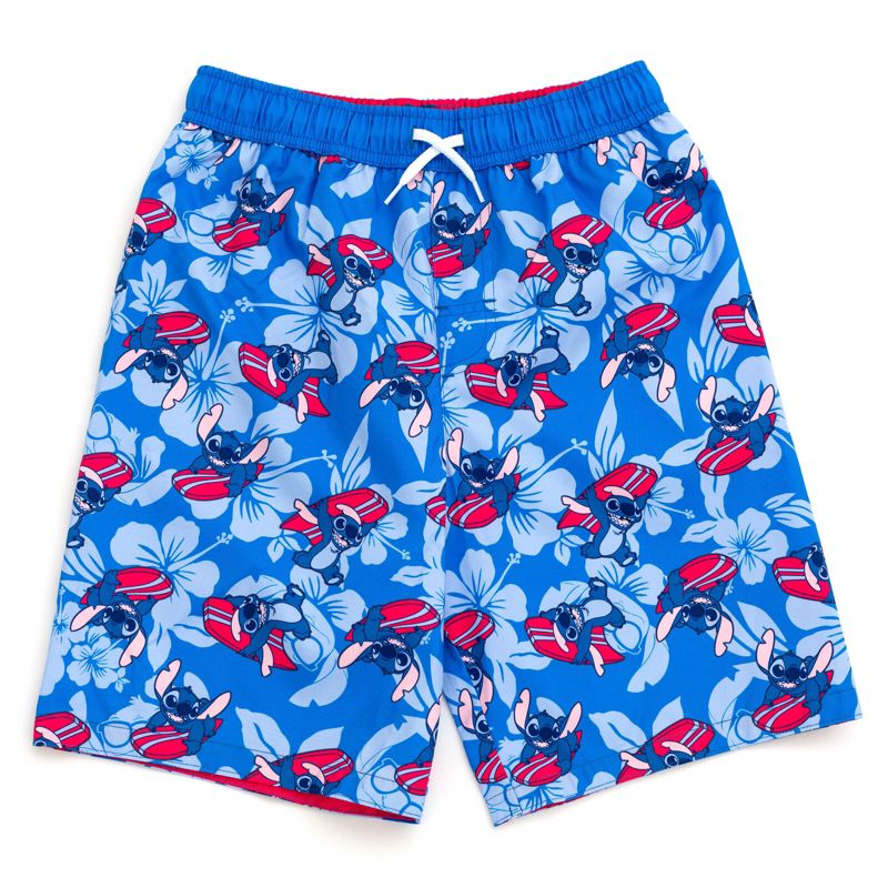 Disney Lilo & Stitch UPF 50+ Swim Trunks Bathing Suit Sizes (6 - 14-16)