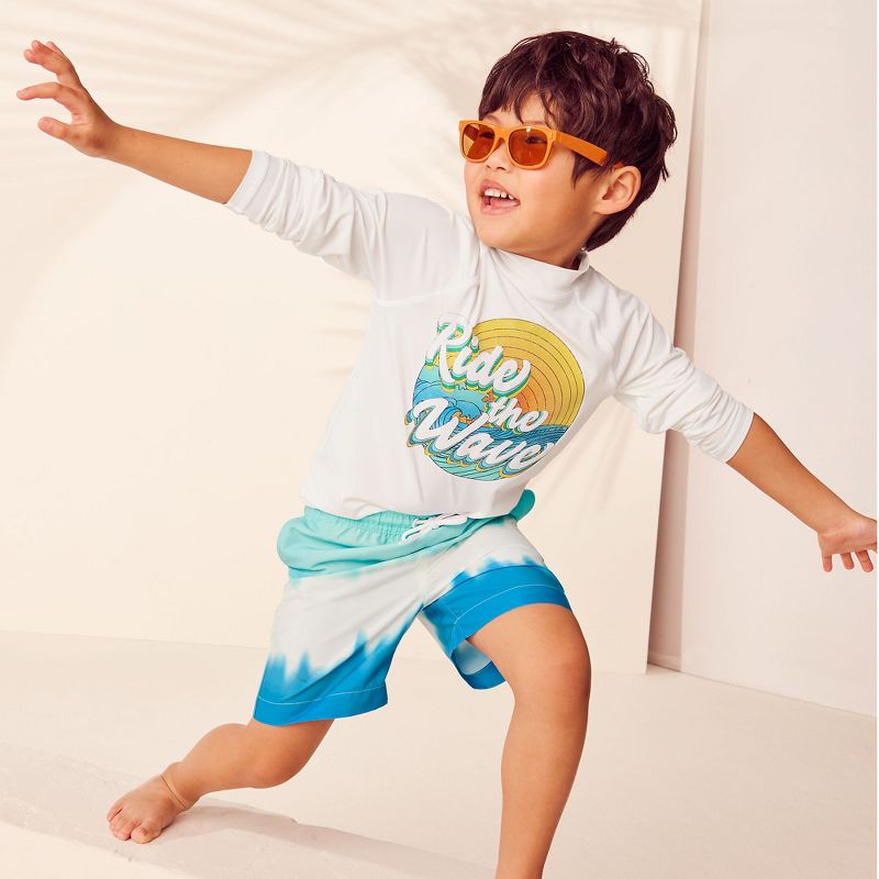 Lands' End Kids Long Sleeve UPF 50 Sun Protection Rash Guard