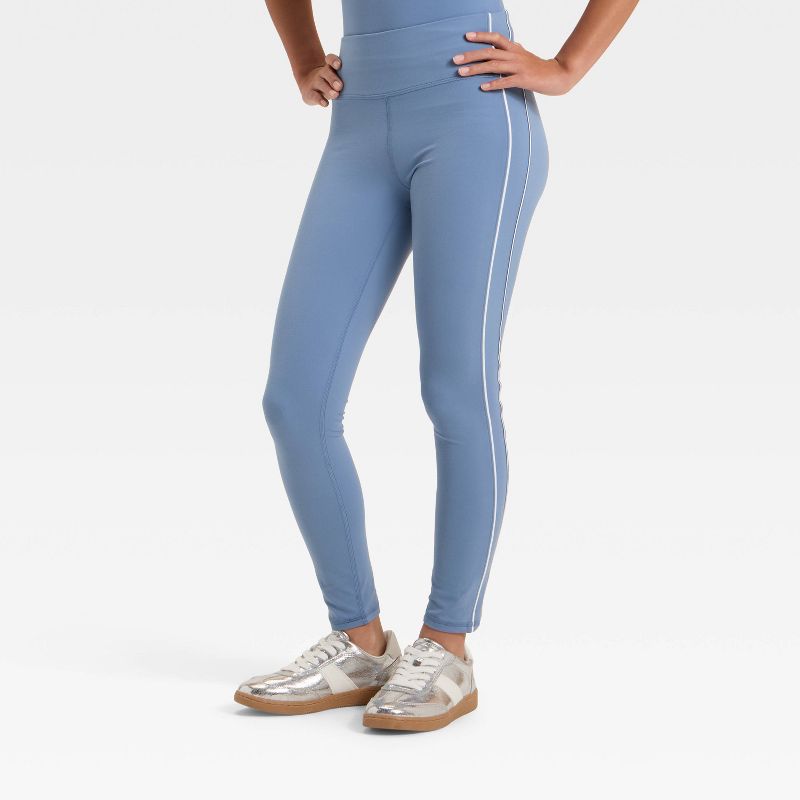Girls' Everyday Soft Piped Leggings - All In Motion™