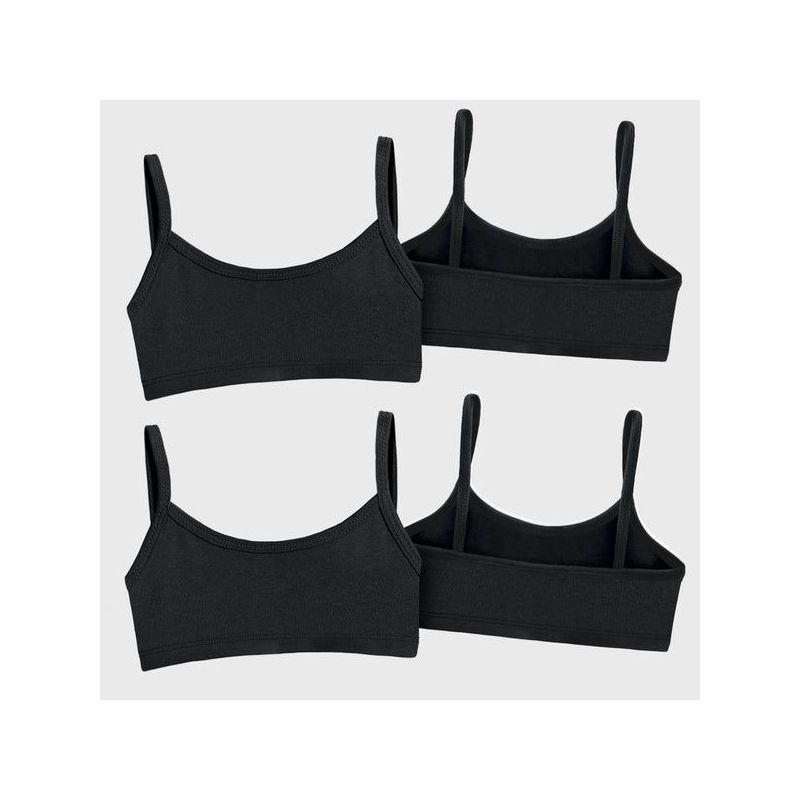 City Threads Soft 100% Cotton Training Bra 2-Pack - USA-Made