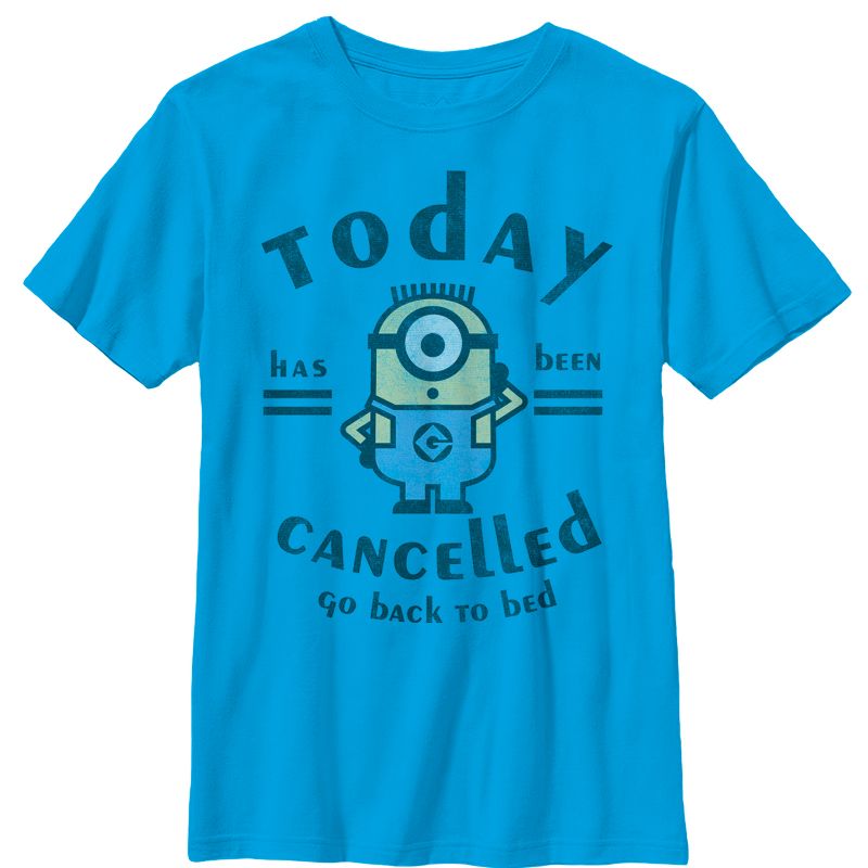 Boy's Despicable Me Minion Today Cancelled T-Shirt